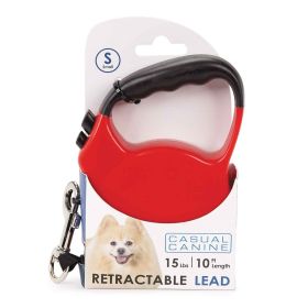 Casual Canine Belted Retractable Lead S 10ft Red