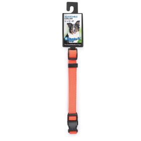 Digger's 5/8 Adjustable Nylon Collar 12-18In Neon Orange