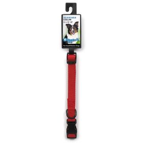 Digger's 5/8In Adjustable Nylon Collar 12-18In Red