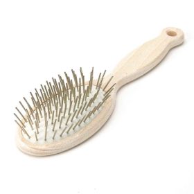 #1 All Systems Beachwood Handle Oval Pin Brush