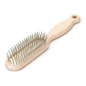 #1 All Systems Beachwood Handle Oblong Pin Brush