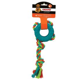 Chomper Tredz Rope Rubber Tire Tug  10"