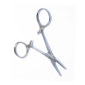 Dog Ear Hair Pulling Hemostat 3.5in Straight Locking