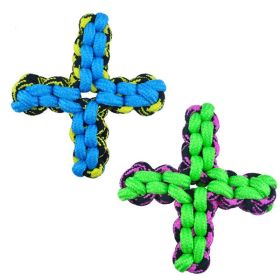 Pet Park Blvd Paracord Rope Twisted Quad X Green