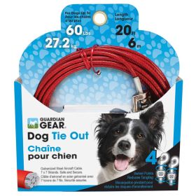 Guardian Gear Tie-Out Swivel Snap 20ft Lrg