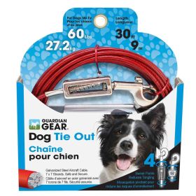 Guardian Gear Tie-Out with Spring 30ft Lrg