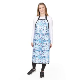 Top Performance Waterproof Grooming Apron Blue Crystal Print