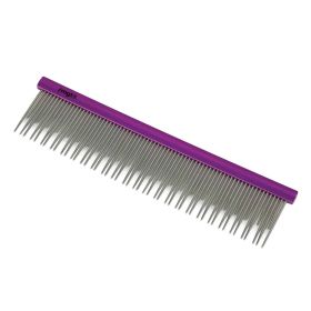 Master Grooming Tools Stainless Steel Short and Long Pin Comb 6.5 inch
