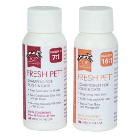 Top Performance Fresh Pet Shampoo Conditioner Sample Pack