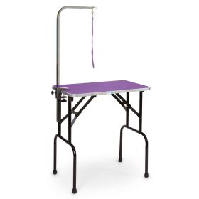 Master Equipment Dog Grooming Table w/36In Arm 30x18In Purple