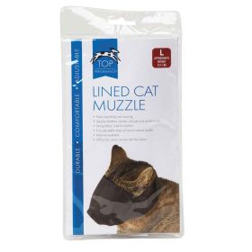 Top Performance Lined Nylon Cat Muzzle L Over 12lb
