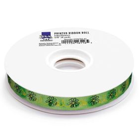 Top Performance Flowers Printed Ribbon Rolls  50-Yard