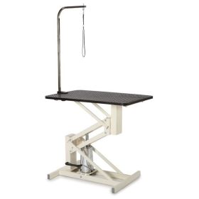Master Equipment Z-LiftII Hydraulic Dog Grooming Table 36x24In Wht