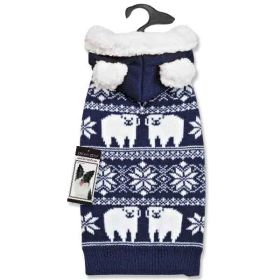 Zack & Zoey Elements Polar Bear Hood Swtr L Blue