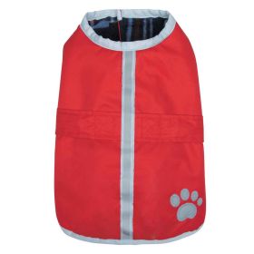 Zack & Zoey Nor'Easter Blanket Coat L Dk Red