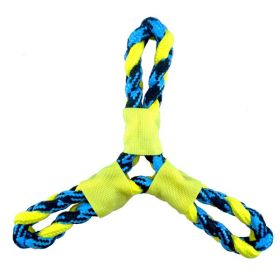 Pet Park Blvd Paracord Rope Twisted Tri-Flyer Yellow