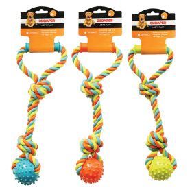 Chomper Rope Tuggers with Spike Ball & Handle