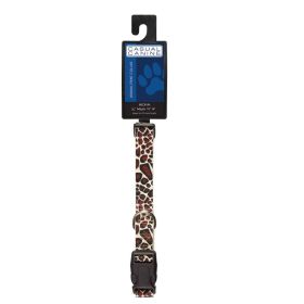 Casual Canine Animal Print Collar 10-16In Giraffe