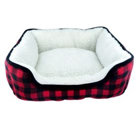 Slumber Pet Buffalo Check 19in Cuddler Bed