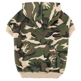 Casual Canine Camo Hoodie XS Green