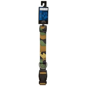Casual Canine Camo Collar 18-26In Green