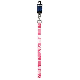 Casual Canine Camo Lead 6Ftx1In Pink