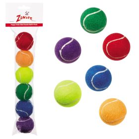 Zanies Rainbow Mini Tennis Ball 6pk