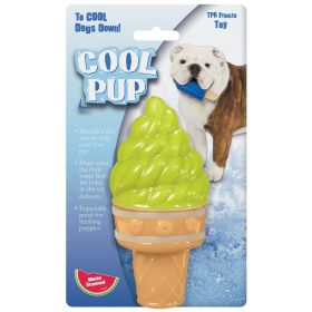 Cool Pup Toy Lg Ice Cream Cone Green