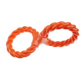 Infinity Orange TPR Rope Double Ring Twist Tugs