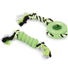 Digger's Dog Rope Tug TPR Toy Assorted