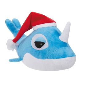 Diggers FatHedz Holiday Narwhal Toy