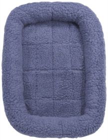 Slumber Pet Sherpa Crate Bed M Blue