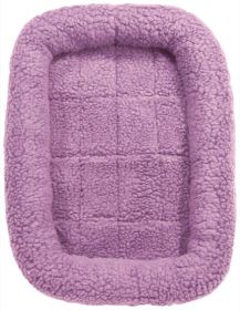 Slumber Pet Sherpa Crate Bed M/L Purple