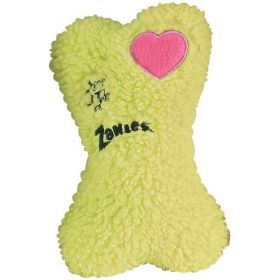 Zanies Embroidered Berber Bone 8In Lime Green