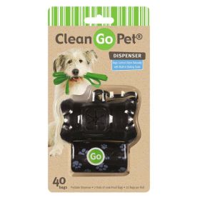 Clean Go Pet Bone Waste Bag Holder Black