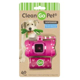 Clean Go Pet Bone Waste Bag Holder Pink
