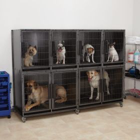 ProSelect Mod Dog Kennel Cage 6 Unit Graphite