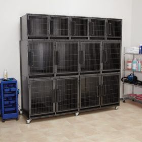ProSelect Mod Dog Kennel Cage 11 Unit Graphite