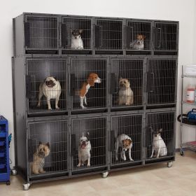 ProSelect Modular Dog Kennel Cage 13 Unit Graphite
