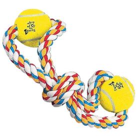 Zanies 15 inch Rope Figure 8 with Tennis Balls