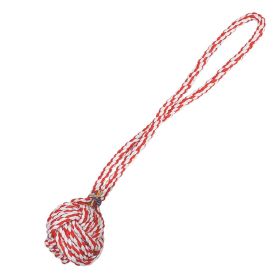Zanies Monkeys Fist Knot Rope 15In Red/White