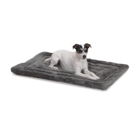Slumber Pet Plush Mat S 18x13In Gray
