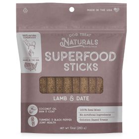 Dog Treat Naturals Lamb & Date Superfood Sticks 10oz