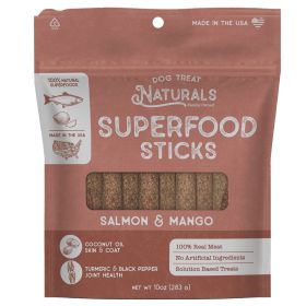 Dog Treat Naturals Salmon & Mango Superfood Sticks 10oz