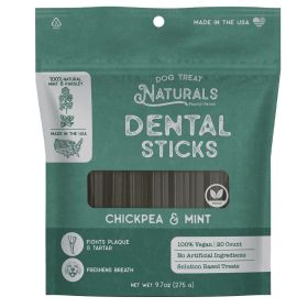 Dog Treat Naturals Chickpea & Mint Dental Sticks 20ct
