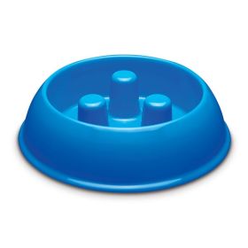 ProSelect Plastic Slow Feeder Bowl 40oz Blue