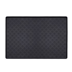 Silicone Dog Mat, Waterproof And Easy To Clean (Option: Black-Small)
