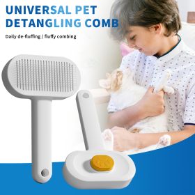 Efficient Universal Pet Hair Removal Comb, Gently Smoothing Out The Tangled Hair Of Your Beloved Pet, Carefully Caring For Every Gentle Touch (Option: Yellow)