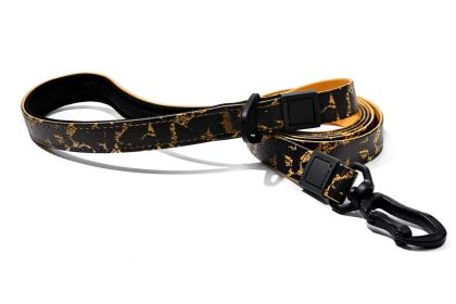 UV Printing Camouflage Embossed Pet Leash Set Is A Perfect Combination Of Style And Functionality Specially Designed For Pets' Outdoor Activities. Eve (Option: Orange-15mm)