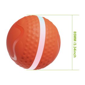 Smart Interactive Dog Toys, Automatic Moving Ball With Lighting Modes,  Interactive Dog Toys For Dog Enrichment & Stimulation, Motion Activated Rollin (Option: Orange)